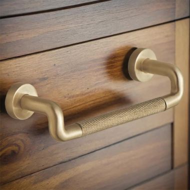 Click here to see Brizo 699137-GL Brizo Litze Drawer Pull with Knurling, Brilliance Luxe Gold - 699137-GL