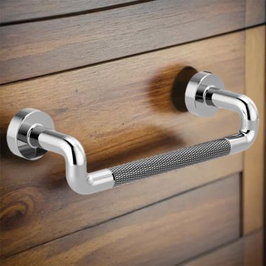 Click here to see Brizo 699137-PC Brizo Litze Drawer Pull with Knurling, Polished Chrome - 699137-PC