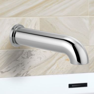 Click here to see Brizo RP81435PC Brizo Essential Linear Round Non-Diverter Tub Spout, Brass, Polished Chrome - RP81435PC