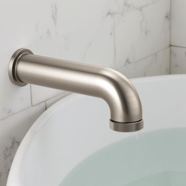 Click here to see Brizo RP81437NK Brizo Litze Wall-Mounted Diverter Tub Spout with Pull-Down Diverter, Brilliance Luxe Nickel - RP81437NK
