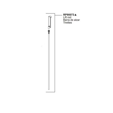 Click here to see Brizo RP90073NK Brizo Widespread Faucet Lift Rod, Luxe Nickel - RP90073NK