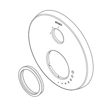 Click here to see Brizo RP90858GL Brizo RP90858GL Luxe Gold Escutcheon Assembly