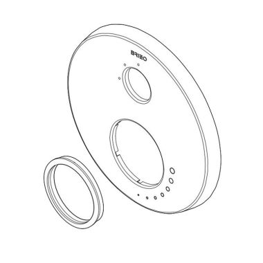 Click here to see Brizo RP90858PC Brizo RP90858PC Chrome Escutcheon Assembly