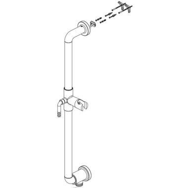 Click here to see Brizo RP90866NK Brizo RP90866NK Luxe Nickel Slide Bar Assembly