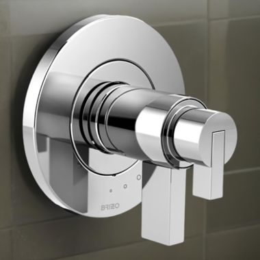 Click here to see Brizo T60035-PCLHP Brizo Litze TempAssure Thermostatic Two-Handle Valve Trim, Less Handles, Polished Chrome - T60035-PCLHP