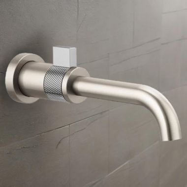 Click here to see Brizo T65735LF-NKPC Brizo T65735LF-NKPC Luxe Nickel/Chrome One Handle Wall-mount Lavatory Faucet