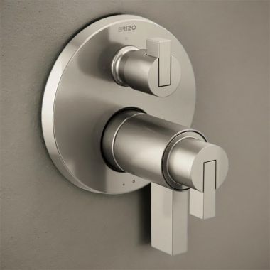 Click here to see Brizo T75535-NKLHP Brizo Litze TempAssure Thermostatic Valve Trim with 3-Function Diverter Trim, Brilliance Luxe NIckel - T75535-NKLHP
