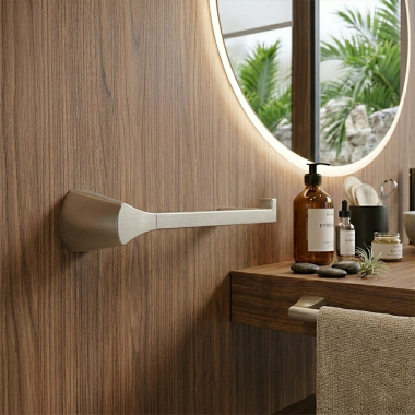 Click here to see Delta 774500-SS Delta Zura Toilet Paper Holder, Stainless - 774500-SS