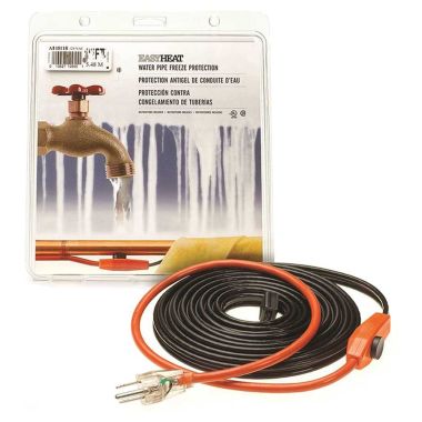 Click here to see Easyheat AHB-115A Easy Heat AHB Pipe Heating Cable With Thermostat, 1 in, 15 ft, 120 VAC, 0.9 A, 105 W
