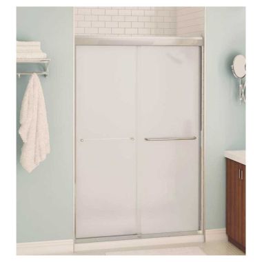 Click here to see MAAX 135663-900-305 Maxx 135663-900-305 Shower Door, 48 in W x 71 in H, Nickel Plated