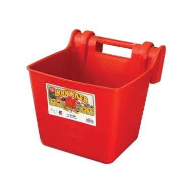 Click here to see Miller Mfg HF15RED Little Giant HF15RED Hook Over Portable Feeder, 15 qt Capacity 13-1/4 in W x 12 in L, Red