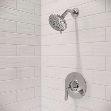 Click here to see Pfister LG89-7WRC Pfister Weller Single-Handle Shower Faucet with 1.75 GPM Multi-Function Shower Head, Lever Handle, Less Valve, Polished Chrome - LG89-7WRC