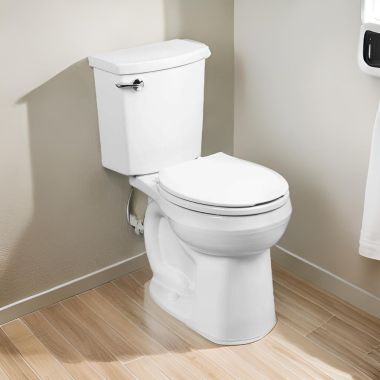 Click here to see American Standard 288DA.114.020 American Standard H2Optimum Two-Piece Toilet, Less Seat, Round, Standard Height, 1.1 GPF, White - 288DA.114.020