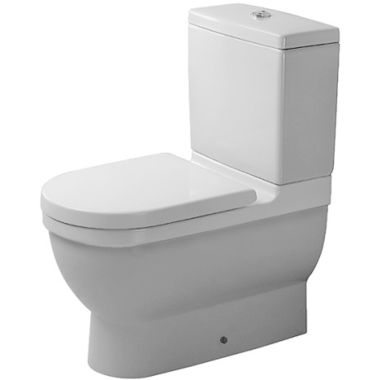 Click here to see Duravit 128092092 Duravit 0128092092 Starck 3 Dual Flush Two-Piece Floor Mounted Close Coupled Elongated Toilet in White Finish