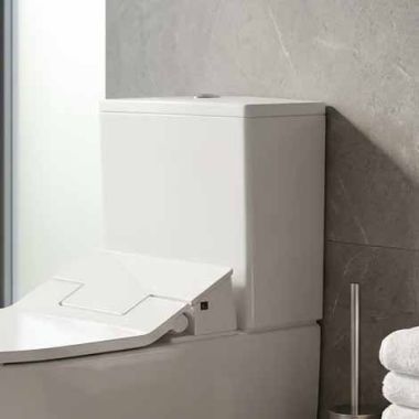 Click here to see  0938200001 Duravit ME by Starck 1.32/0.92 GPF Dual Flush Toilet Tank, Bottom Left Supply, White - 0938200001 