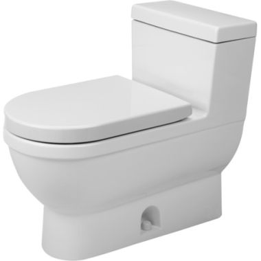 Click here to see Duravit 2120012001 Duravit 2120012001 Starck 3 Single Flush One-Piece Floor Mounted Elongated Toilet - White
