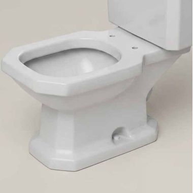 Click here to see Duravit 2130010000 DURAVIT 1930 Series Floor Mounted Elongated Toilet Bowl Only, Less Seat, White - 2130010000