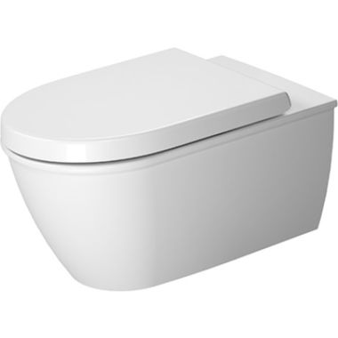 Click here to see Duravit 2544092092 Duravit ME by Starck 24in Dual Flush One-Piece Floor Mounted Rimless Elongated Toilet, With Hygiene Glaze Technology, White - 2544092092 
