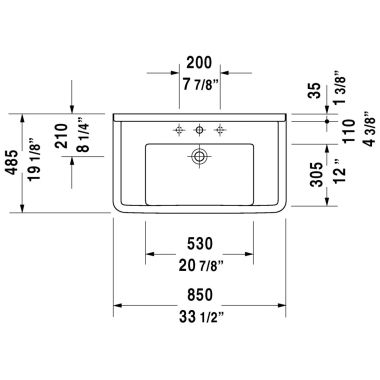 Click here to see Duravit 3048000871 Duravit 03048000871 Starck 3 33 1/2