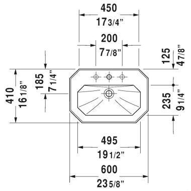 Click here to see Duravit 4386000001 Duravit 04386000001 1930 Series 23 5/8