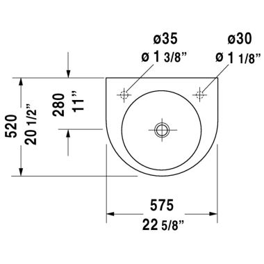 Click here to see Duravit 4495800231 Duravit 04495800231 Architec 22 5/8
