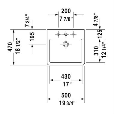 Click here to see Duravit 4525000601 Duravit 04525000601 Vero 19 3/4