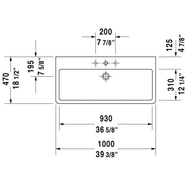 Click here to see Duravit 4541000001 Duravit 04541000001 Vero 39 3/8