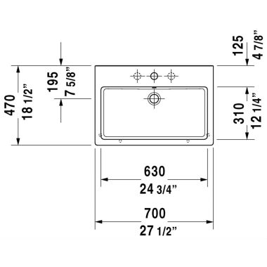 Click here to see Duravit 4547000301 Duravit 04547000301 Vero 27 1/2
