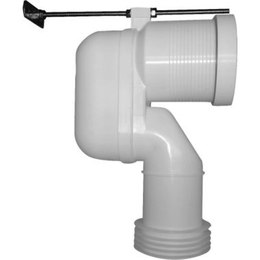 Click here to see Duravit 8990250000 Duravit 8990250000 Vario Connecting Bend for Vertical Outlet