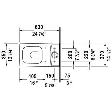 Click here to see Duravit 21160900921 Duravit 21160900921 Vero Dual Flush Two-Piece Floor Mounted Close Coupled Square Toilet - White