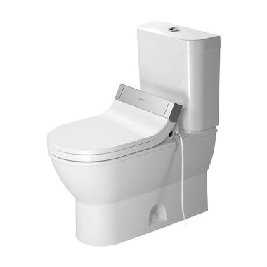 Click here to see Duravit 21260100001 Duravit 21260100001 Darling New Single Flush Two-Piece Floor Mounted Elongated Toilet - White