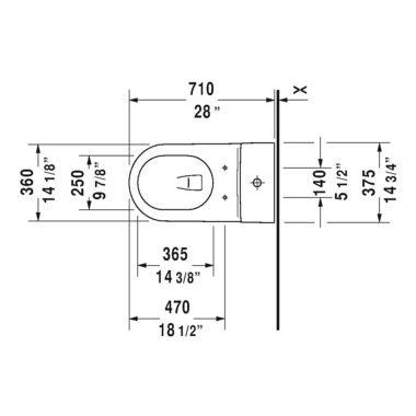 Click here to see Duravit 21330100051 Duravit 21330100051 Starck 2 Single Flush One-Piece Floor Mounted Elongated Toilet - White