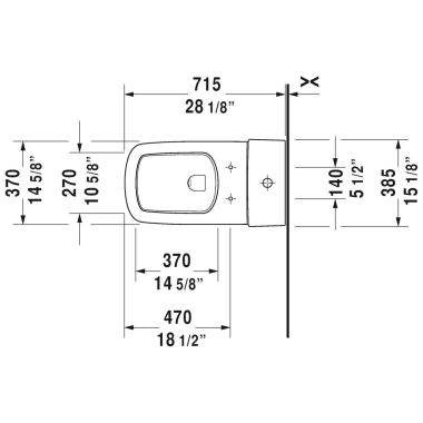 Click here to see Duravit 21570100051 Duravit 21570100051 DuraStyle Single Flush/Dual Flush One-Piece Floor Mounted Close Coupled Elongated Toilet - White