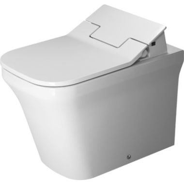 Click here to see Duravit 21665900921 Duravit 21665900921 P3 Comforts Dual Flush One-Piece Floor Mounted Back-to-Wall Rimless Elongated Toilet - White