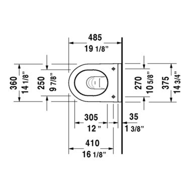 Click here to see Duravit 22270900921 Duravit 22270900921 Starck 3 Dual Flush One-Piece Wall Mounted Compact Elongated Toilet - White