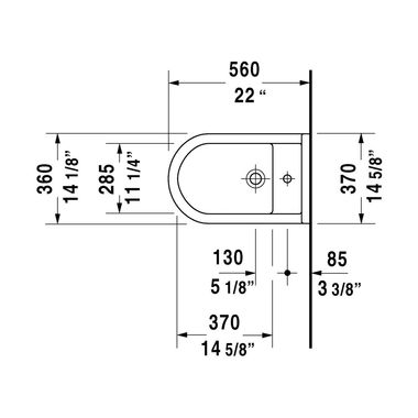 Click here to see Duravit 22301000001 Duravit 22301000001 Starck 3 Single Hole Floor Standing Bidet in White Finish 