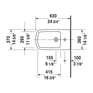 Click here to see Duravit 22831000001 Duravit 22831000001 DuraStyle Single Hole Floor Standing Bidet in White Finish 