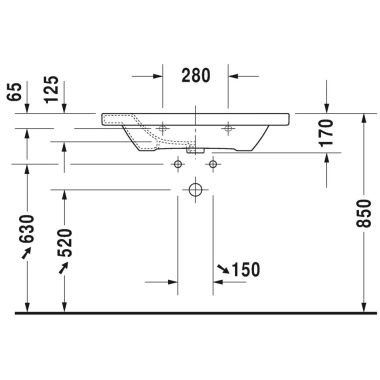 Click here to see Duravit 2320800060 Duravit 2320800060 DuraStyle 31 1/2