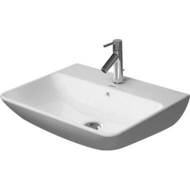 Click here to see Duravit 2335550030 Duravit ME by Starck 21in Wall Mount Bathroom Sink With Overflow and Tap Platform, White Satin Matte - 2335550030