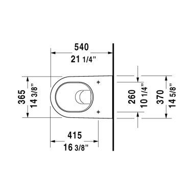 Click here to see Duravit 25340900921 Duravit 25340900921 Starck 2 21 1/4