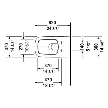 Click here to see Duravit 25370900921 Duravit 25370900921 DuraStyle Dual Flush One-Piece Wall Mounted Elongated Toilet - White