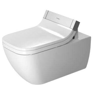 Click here to see Duravit 25505900921 Duravit ME by Starck 24in Dual Flush One-Piece Floor Mounted Rimless Elongated Toilet, With Hygiene Glaze Technology, White - 25505900921