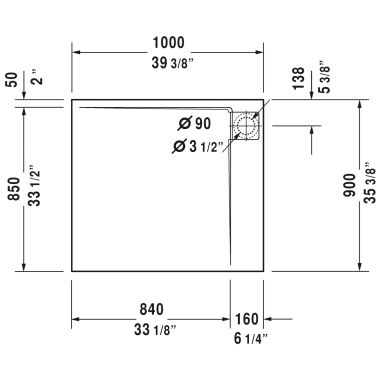Click here to see Duravit 720173000000090 Duravit 720173000000090 P3 Comforts 39 3/8