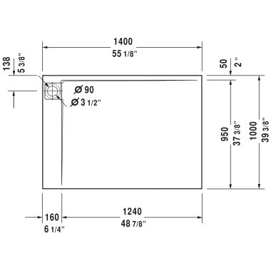 Click here to see Duravit 720180000000090 Duravit 720180000000090 P3 Comforts 55 1/8