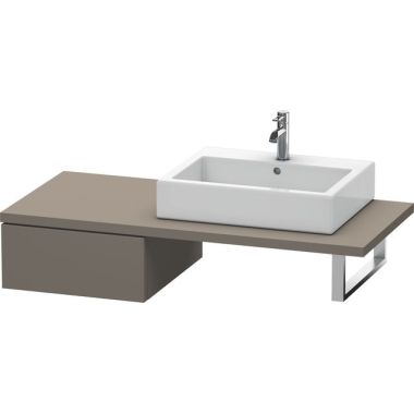 Click here to see Duravit DL674609090 Duravit DL674609090 Delos 1-Drawer Bathroom Console Cabinet - Flannel Grey