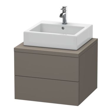 Click here to see Duravit DL684709090 Duravit DL684709090 Delos 2-Drawer Bathroom Console Cabinet - Flannel Grey