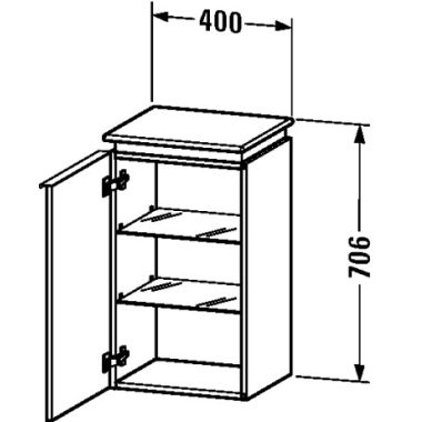 Click here to see Duravit DN1270L5114 Duravit DN1270L5114 Darling New 27 3/4