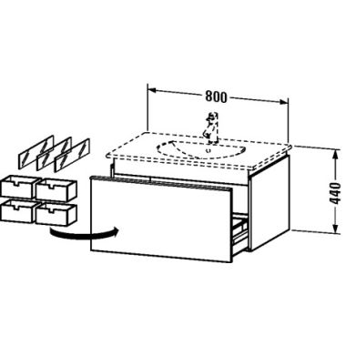 Click here to see Duravit DN646102914 Duravit DN646102914 Darling New 31 1/2