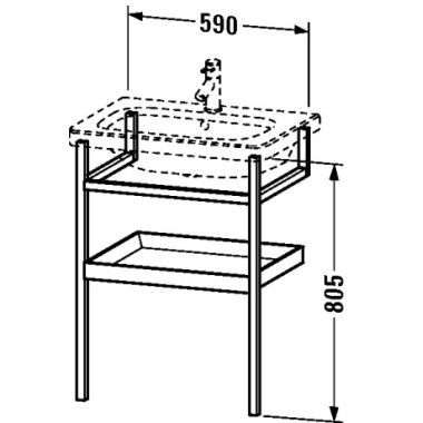 Click here to see Duravit DS988101876 Duravit DS988101876 DuraStyle 23 1/4