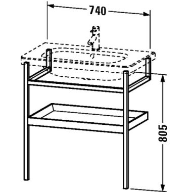 Click here to see Duravit DS988201876 Duravit DS988201876 DuraStyle 29 1/8